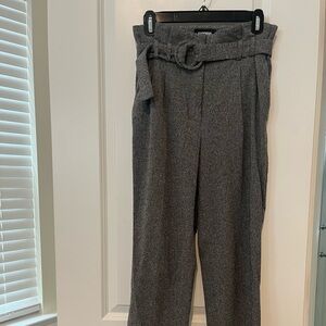 Express Charcoal Belted Women's Trousers